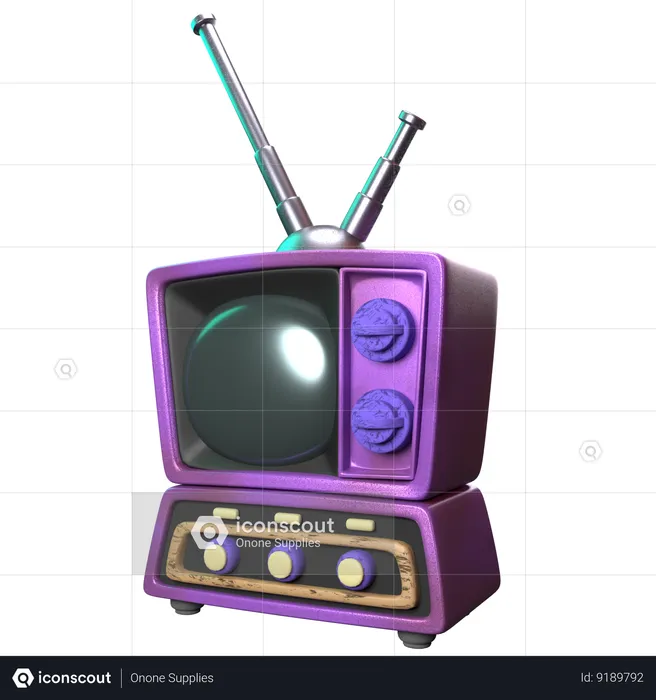 Television  3D Icon