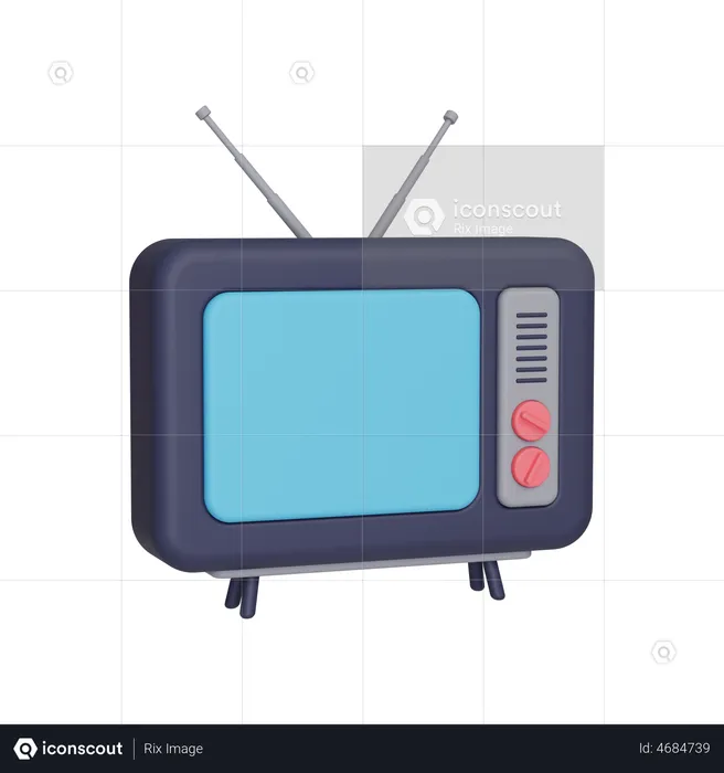 Television  3D Illustration