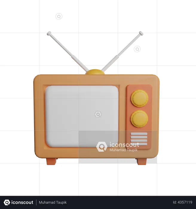 Television  3D Illustration