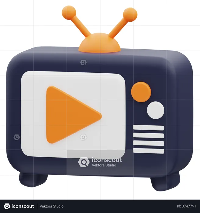 Television Ads  3D Icon