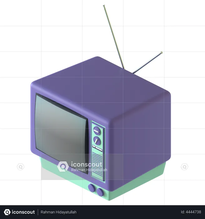 Televisión retro  3D Illustration