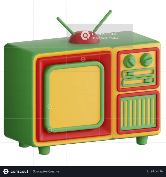 Television vieja  3D Icon