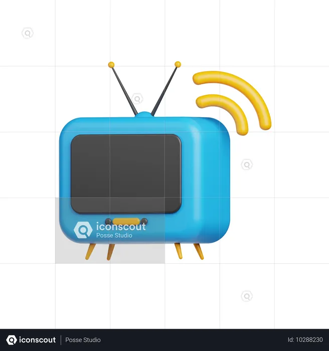 Télévision vintage  3D Icon