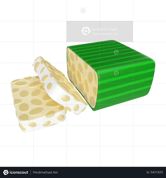 Tempeh  3D Icon