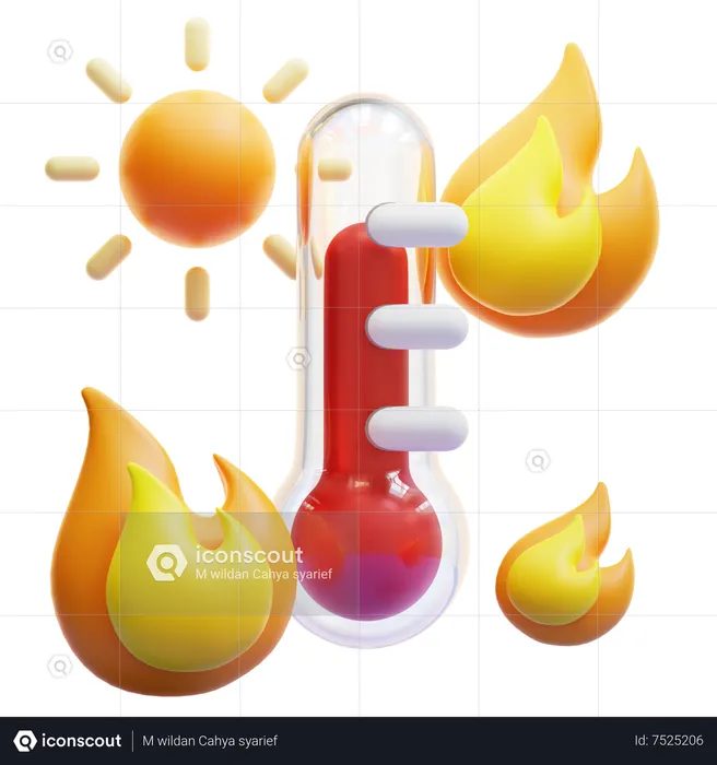 Temperatura  3D Icon