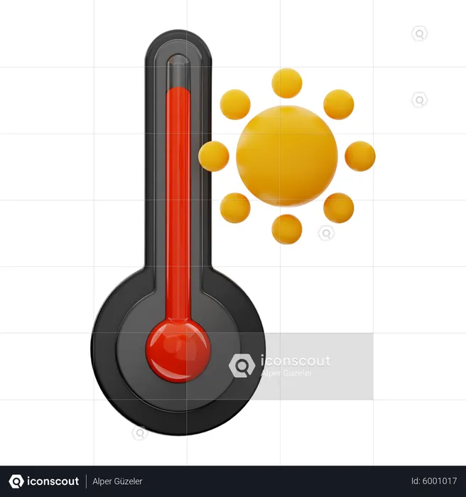 Temperatura caliente  3D Icon