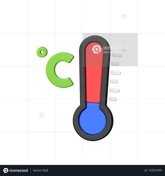 Temperatura centígrados  3D Icon