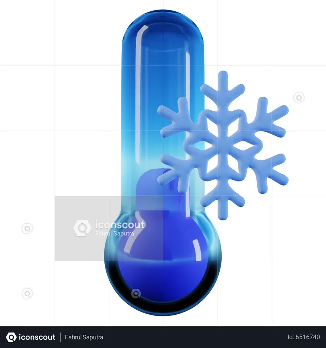 Temperatura fria  3D Icon