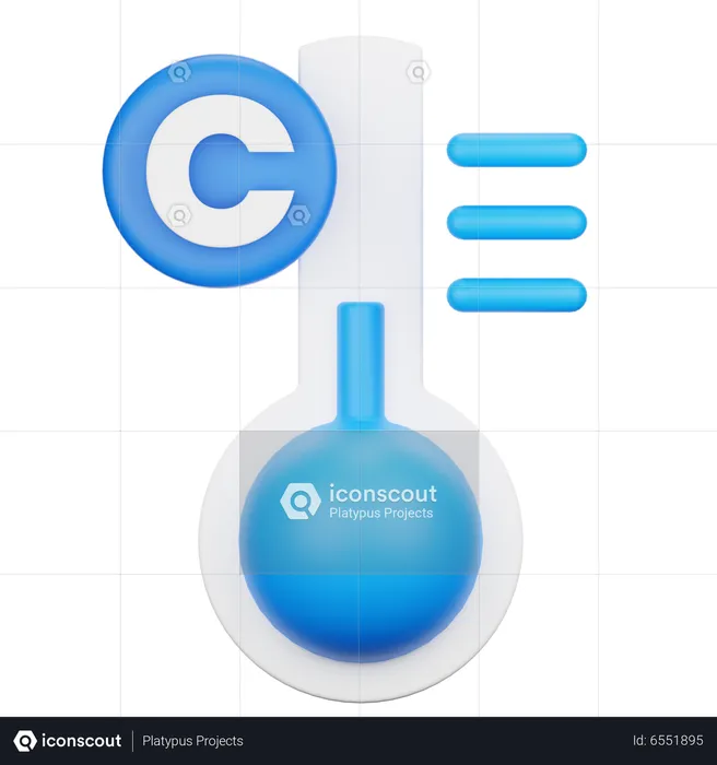 Temperatura fria  3D Icon