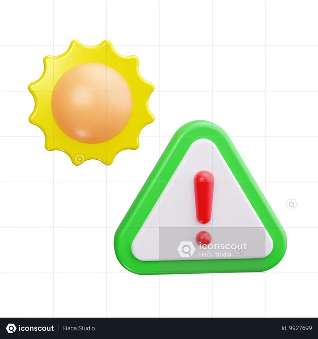 Temperatura de peligro  3D Icon