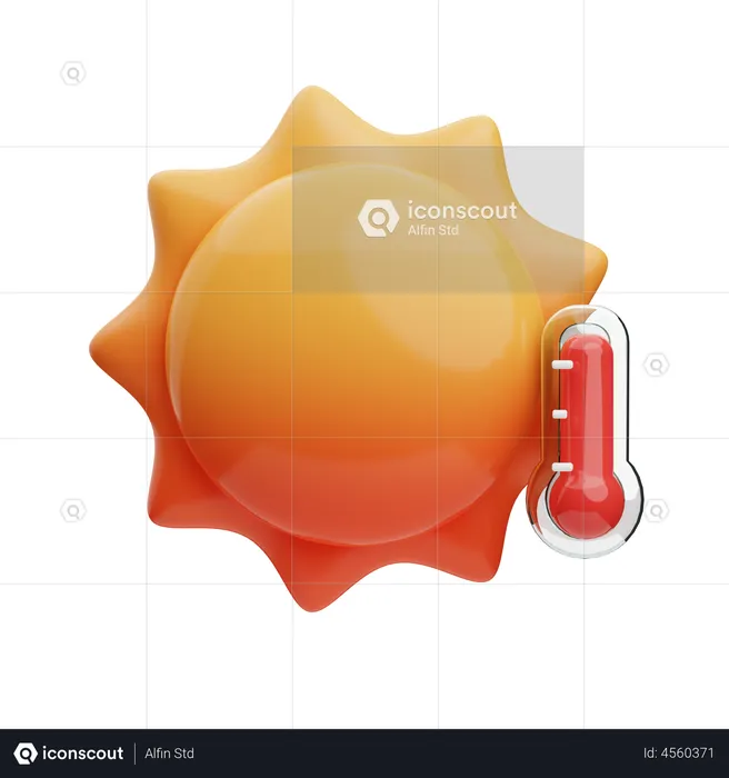 Temperatura quente  3D Illustration