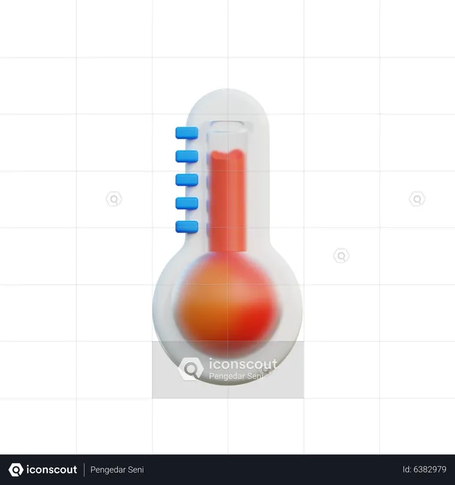 Temperatura quente  3D Icon