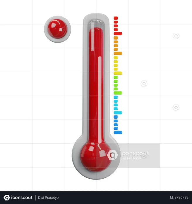 Température chaude  3D Icon