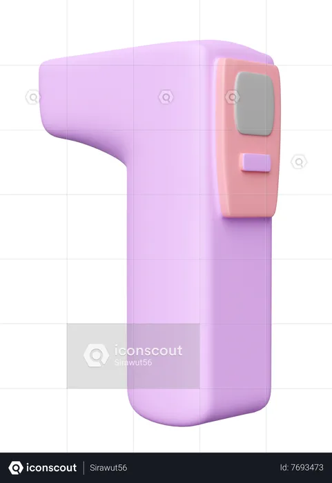 Temperature Gun  3D Icon