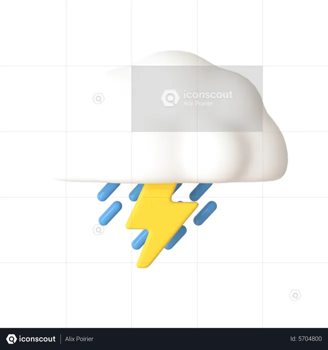 Tempête  3D Icon