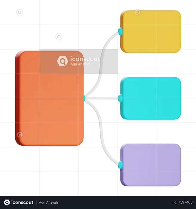 Template Chart  3D Icon