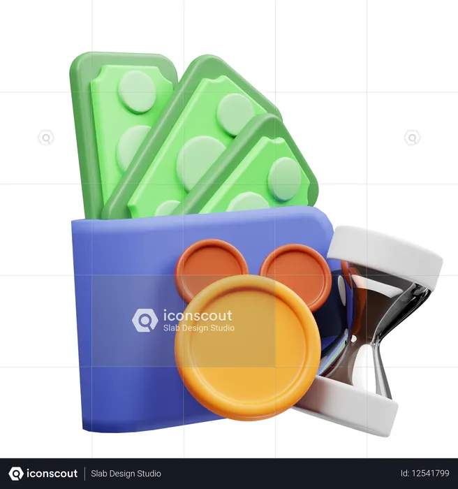 Tempo de depósitos  3D Icon