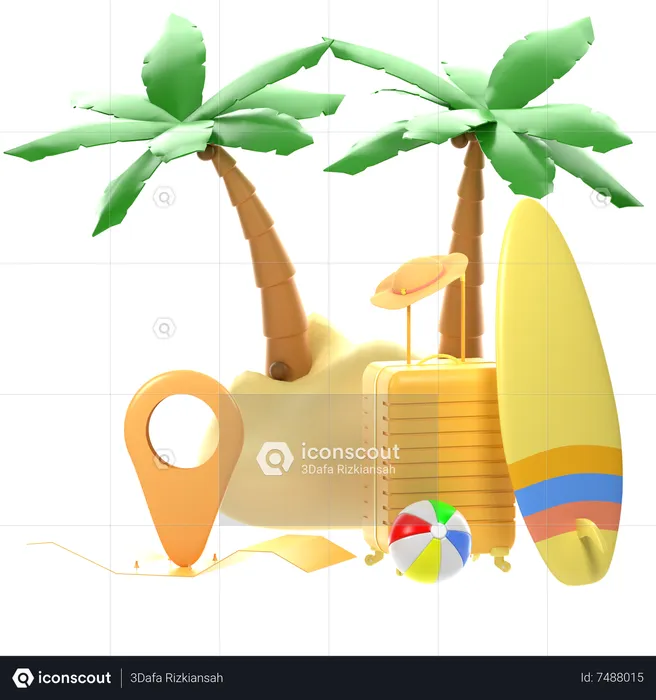 Hora de viajar  3D Icon