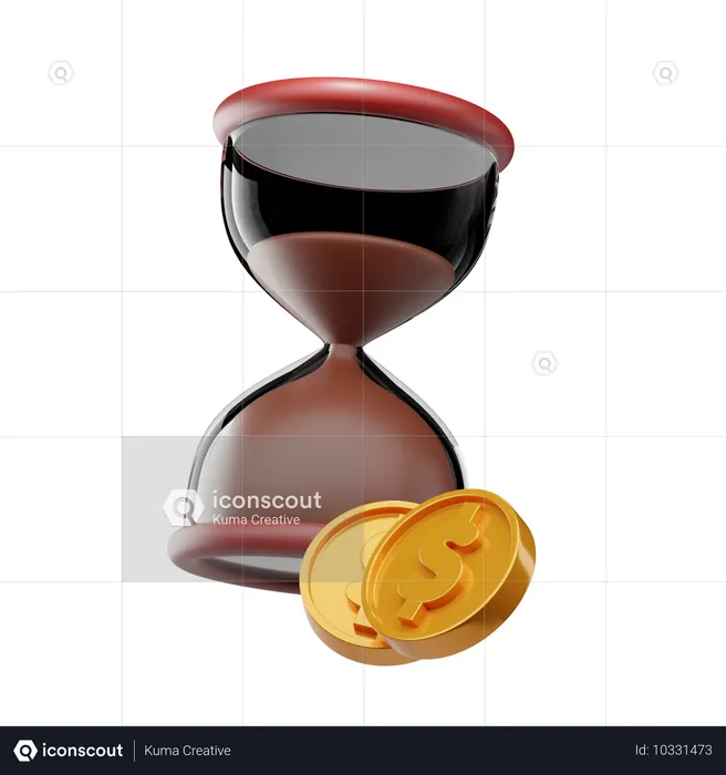 Tempo é dinheiro  3D Icon