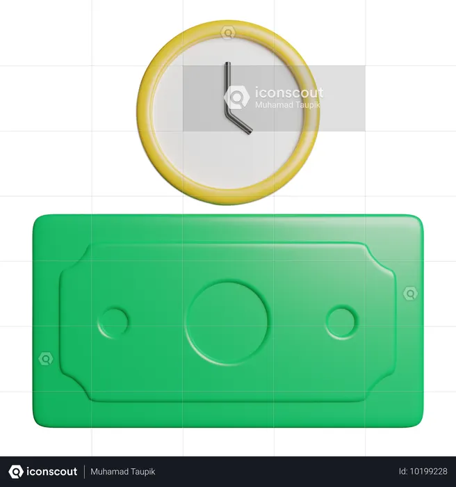 Tempo é dinheiro  3D Icon