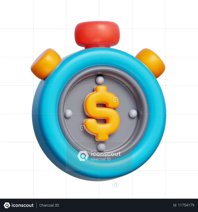 Tempo é dinheiro  3D Icon