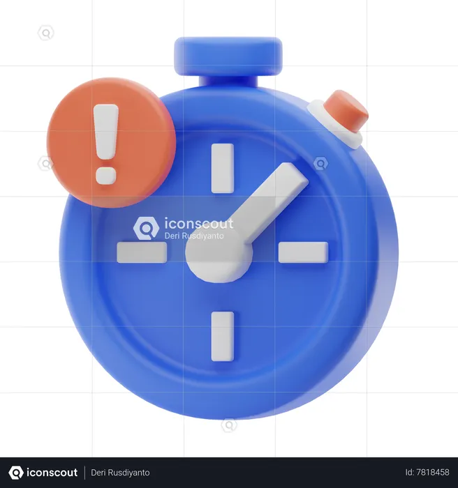 Tempo esgotado  3D Icon