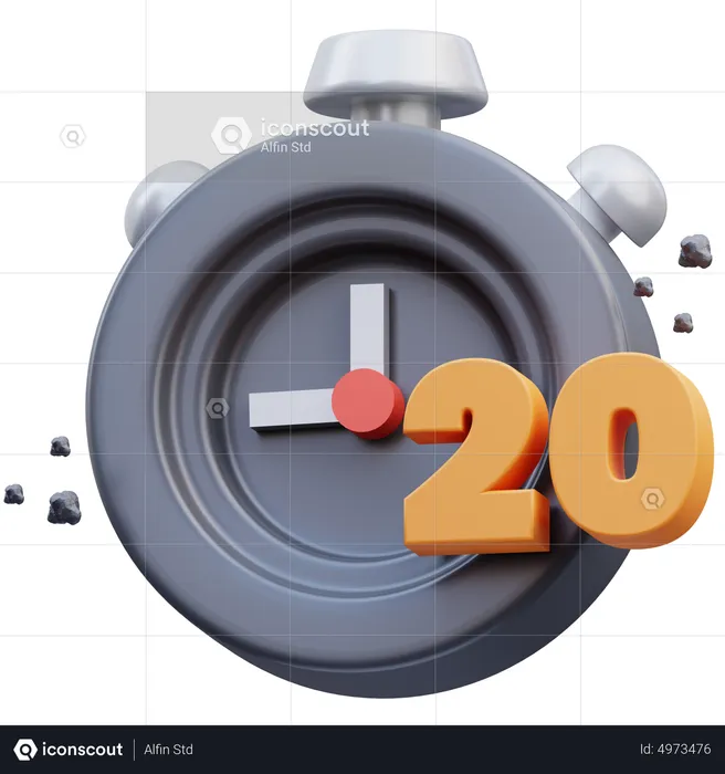 Temporizador de 20 segundos  3D Icon