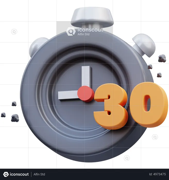 Temporizador de 30 segundos  3D Icon