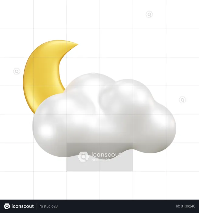 Temps au clair de lune  3D Icon