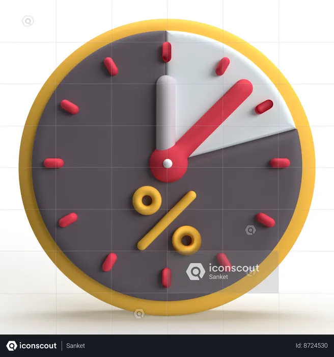 Temps de remise  3D Icon