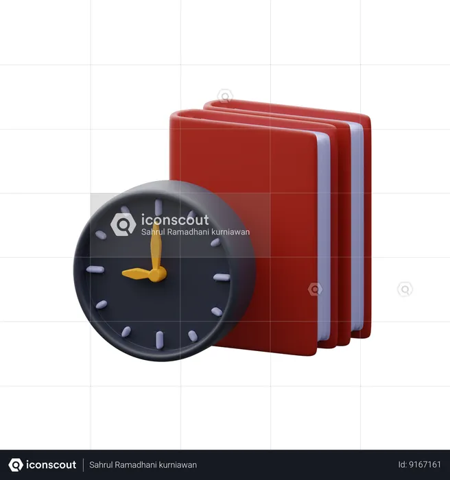 Temps d'étude  3D Icon