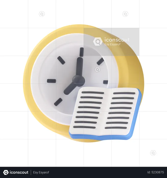 Temps d'étude  3D Icon