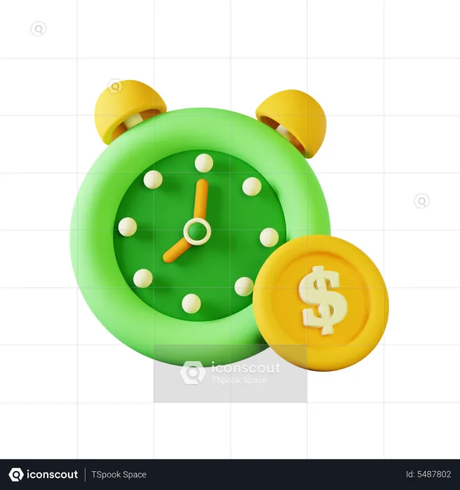 Temps financier  3D Icon