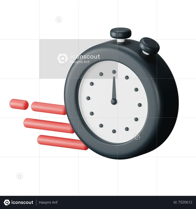 Temps rapide  3D Icon