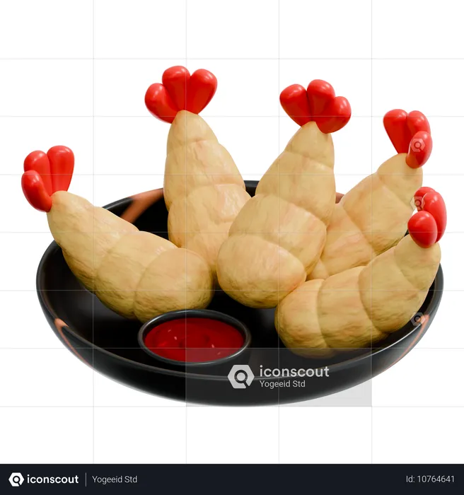 Tempura  3D Icon