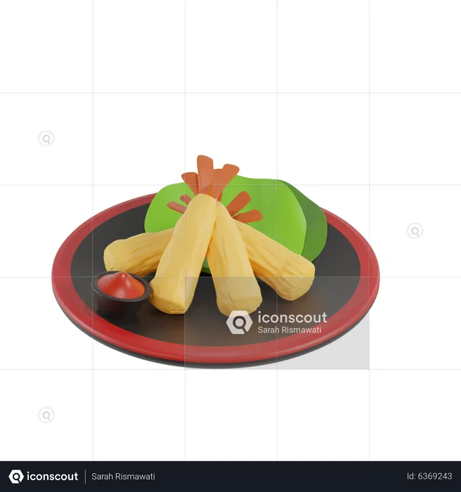 Tempura  3D Icon