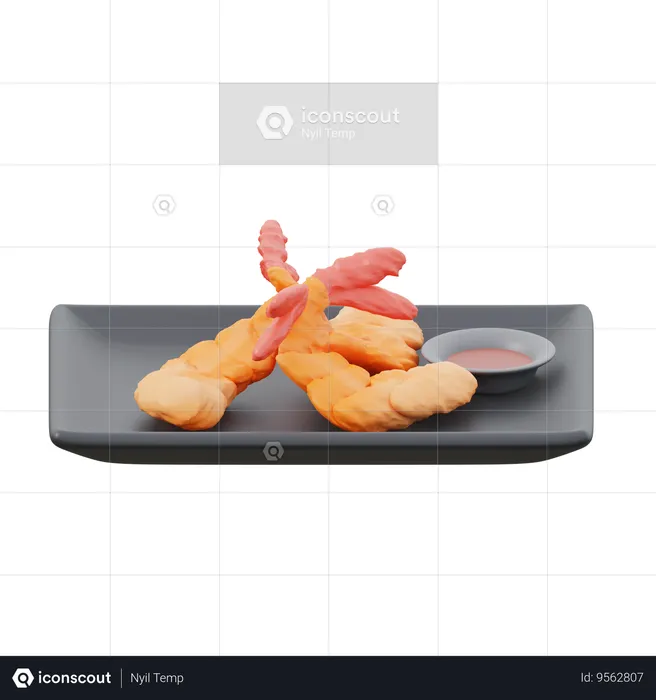 Tempura  3D Icon