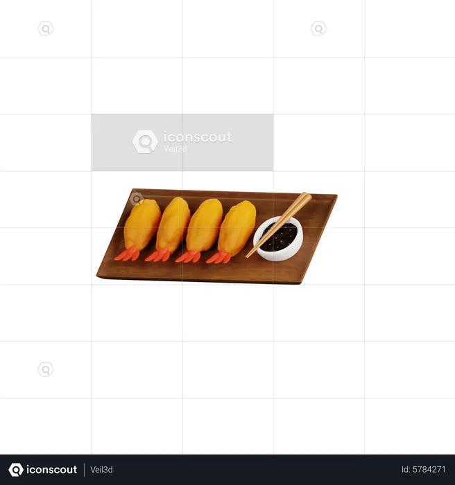 Tempura  3D Icon