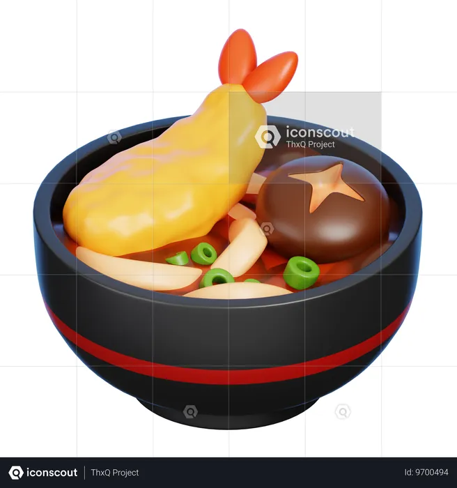 Tempura-Udon  3D Icon