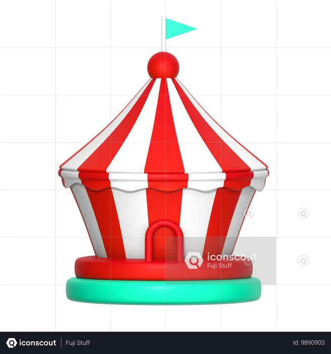 Tenda de circo  3D Icon