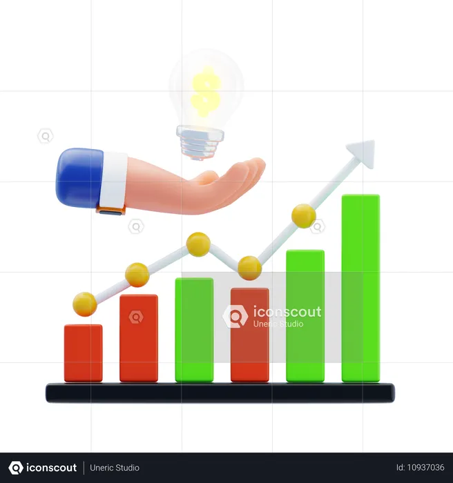 Tendências de demanda  3D Icon