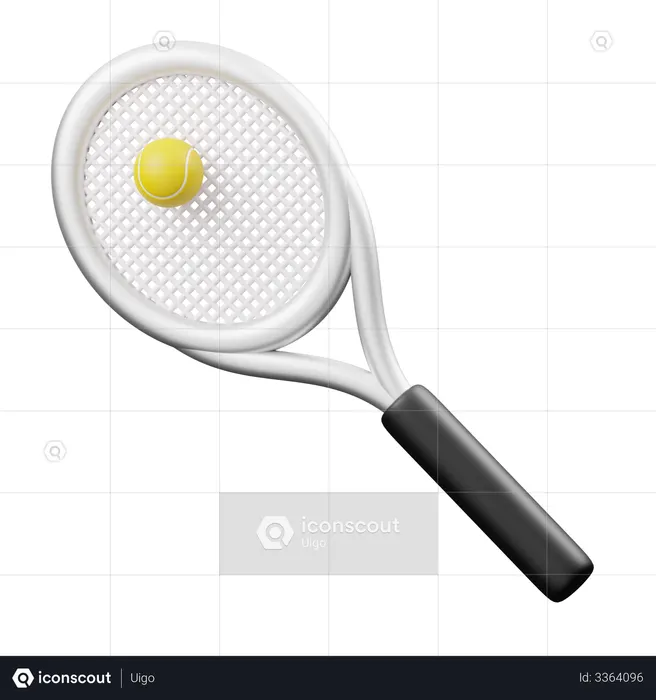Tennis  3D Illustration