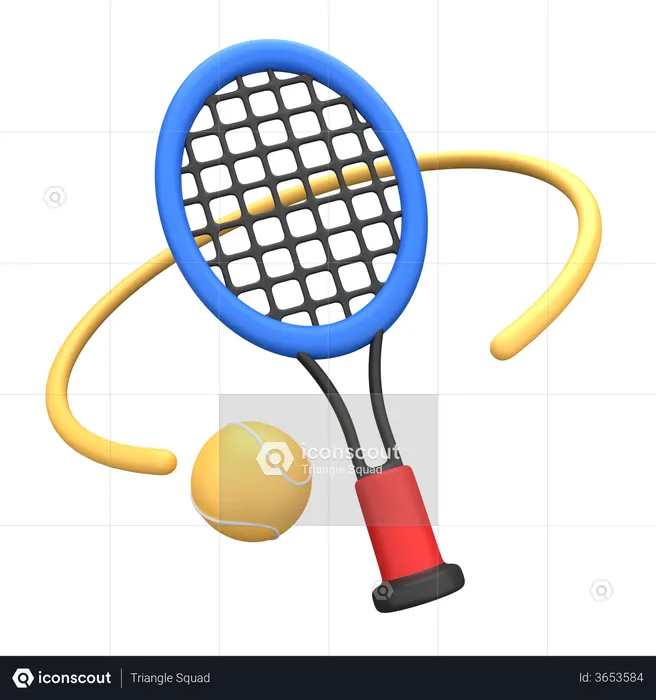 Tennis  3D Illustration