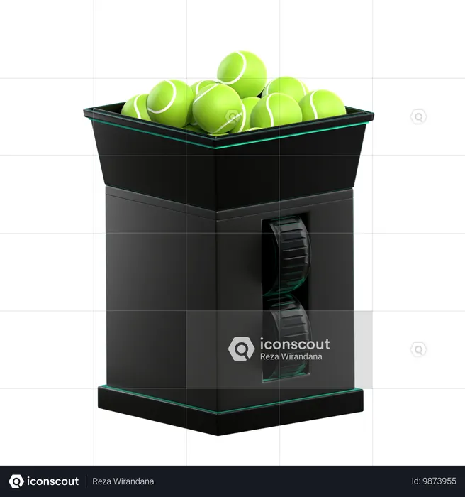 Tennis Ball Throwing Machine  3D Icon
