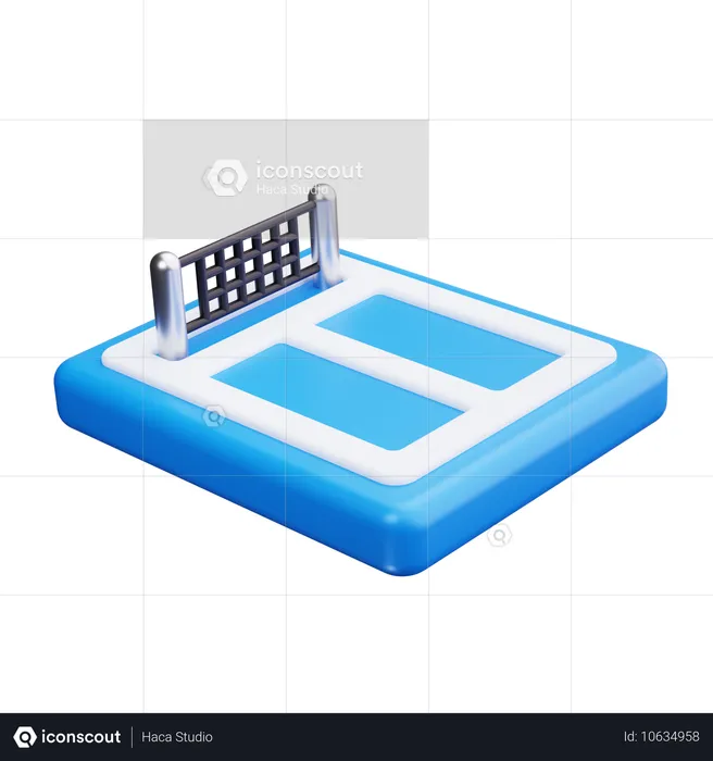 Tennis Court  3D Icon