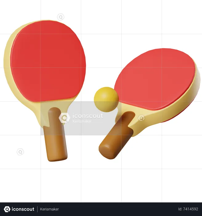 Tennis de table  3D Icon