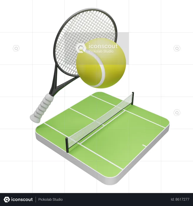 Tennis field  3D Icon