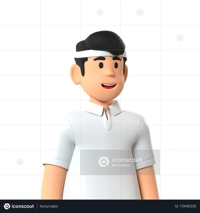 Tennismann  3D Icon