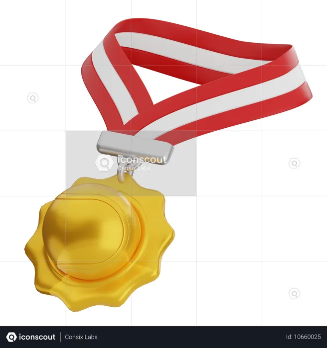 Tennismedaille  3D Icon