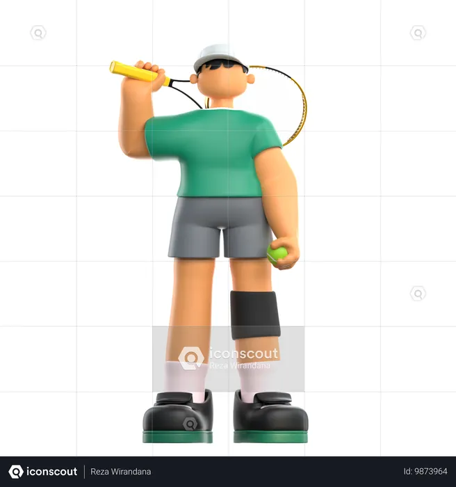 Tennis Player  3D Icon